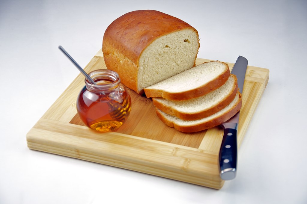 Homemade White Bread with Honey