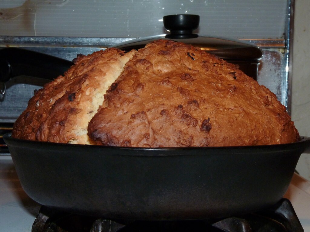Irish Soda Bread, in the Pan