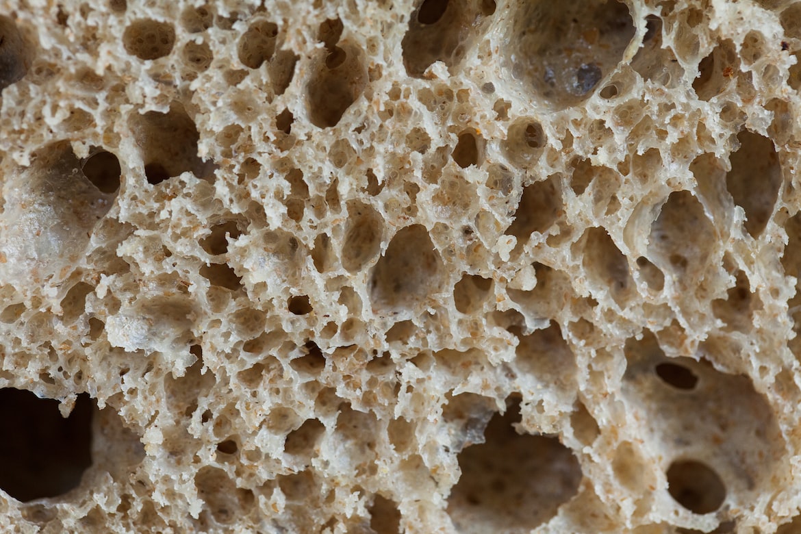 Close up image of bread